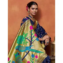 KALINI Woven Design Zari Paithani Saree image 1