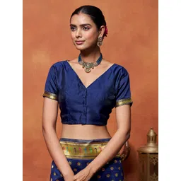 KALINI Woven Design Zari Paithani Saree image 3