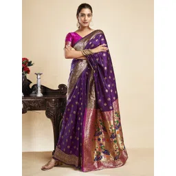 KALINI Woven Design Zari Pure Silk Paithani Saree-picture-42