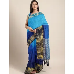 KALINI Woven Design Zari Silk Cotton Handloom Saree-picture-33