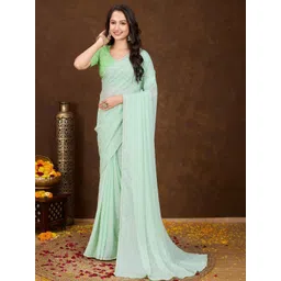 KALINI Zari Poly Chiffon Patola Saree-picture-27