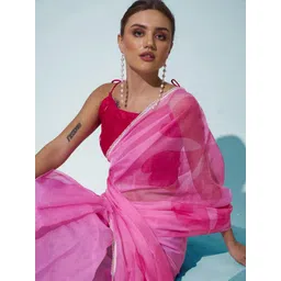 Kalista Floral Organza Saree-picture-22