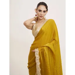 Kalista Women Embellished Sequinned Tissue Saree-picture-38