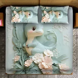 kalka traders Cotton Blend Queen Flat 150 TC Cartoon Bedsheet-picture-15