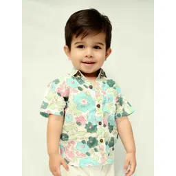 Kalp Boys Relaxed Floral Printed Casual Shirt-picture-44