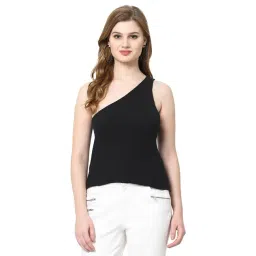 Kalt Black Self Design Top-picture-17