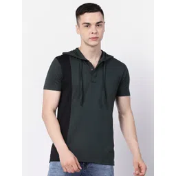 Kalt Colourblocked Hooded T-shirt-picture-20