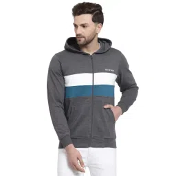 Kalt Dark Grey Full Sleeves Hooded Sweatshirt-picture-44