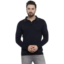 Kalt Men Full Sleeves Polo Collar Cotton T-Shirt-picture-26