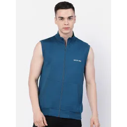 Kalt Mock Neck Front-Open Sweatshirt-picture-34