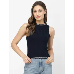 Kalt Navy Cotton Top-picture-11