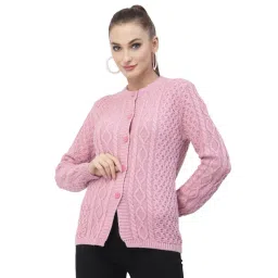 Kalt Pink Cable Design Sweater-picture-42
