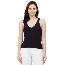 Kalt Purple Cotton Top-picture-30