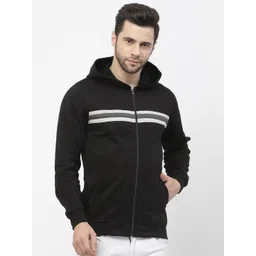 Kalt Striped Hooded Long Sleeves Fleece Sweatshirt-picture-16