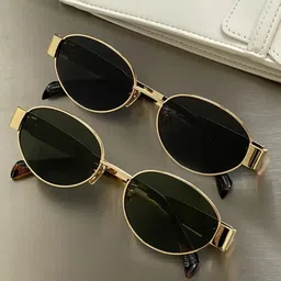 kalveera Gradient, UV Protection, Riding Glasses, Polarized Oval Sunglasses (55)-picture-25