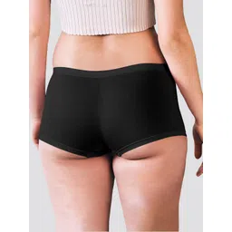 Kalyani Pack Of 6 Boy Shorts Briefs Willow_S_BLK_BLK_ASH_ASH_PBLE_PBLE_P6 image 4