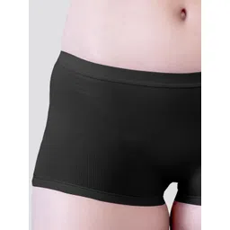 Kalyani Pack Of 6 Boy Shorts Briefs Willow_S_BLK_BLK_ASH_ASH_PBLE_PBLE_P6 image 5