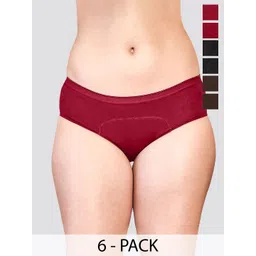 Kalyani Pack Of 6 Hipster Briefs Emy_S_BLK_BLK_CFE_CFE_MRN_MRN_P6-picture-32