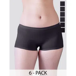 Kalyani Pack Of 6 Mid Rise Hipster Briefs Willow_S_ASH_ASH_ASH_ASH_ASH_ASH_P6-picture-25
