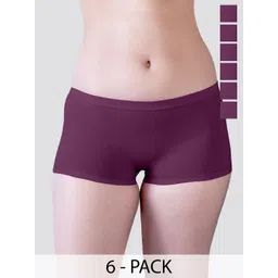 Kalyani Willow Pack Of 6 Mid Coverage Boyshort Panties Willow_S_BGD_BGD_BGD_BGD_BGD_BGD_P6-picture-15