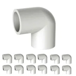 Kamal Agrotech 1 inch UPVC White Elbow for Pipe (Pack of 12)-picture-32