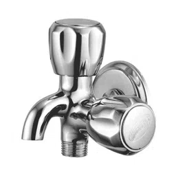 Kamal CRL-3018 Wall Mount Two in One Bib Cock Crystal Twin Elbow Valve Faucet-picture-19