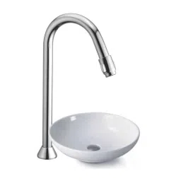 Kamal Deck Mounted Pillar Faucet 12 Inch - Mouth Operated, ALD-0602-picture-21