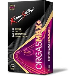 KamaSutra Orgasmax+ Condom for Men | Dotted | Ribbed |Contoured | Combo Pack of 10-picture-17
