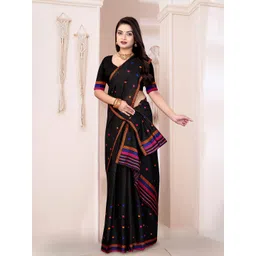 KAMDAR AC Cotton Mekhela Contrast Chador and Polypat Set-picture-17