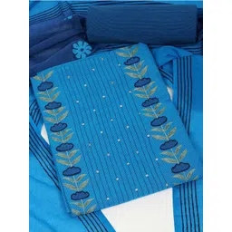 KAMI KUBI Embroidered Pure Cotton Unstitched Dress Material-picture-38