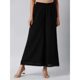 KAMI KUBI Women Flared Cotton Palazzos-picture-39