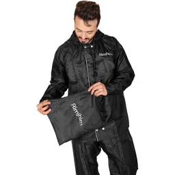 kamosa Solid Men Raincoat image 3