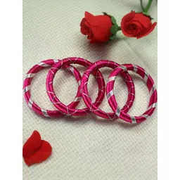 Kamule Fuchsia Plastic Bangle-picture-39