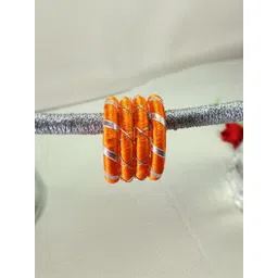 Kamule Orange Plastic Bangle-picture-12