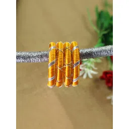 Kamule Yellow Plastic Bangle-picture-18