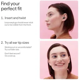 kanakadhara KANAKADHAR 2 Ear Plugs – Stylish Certified Hearing Protection for Concerts & Festivals, Live Events, Musicians, Sports, DJs and Nightlife – 17dB Noise Reduction Earplugs (Black, L,M,S) image 2