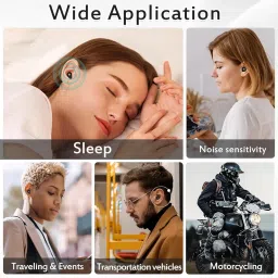 kanakadhara KANAKADHAR 2 Ear Plugs – Stylish Certified Hearing Protection for Concerts & Festivals, Live Events, Musicians, Sports, DJs and Nightlife – 17dB Noise Reduction Earplugs (Black, L,M,S) image 4