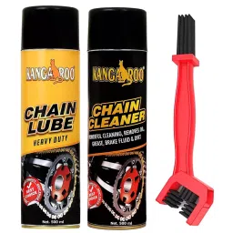Kangaroo Chain Lube and Chain Cleaner Spray 500 ml Each with Brush (Pack of 3)-picture-16