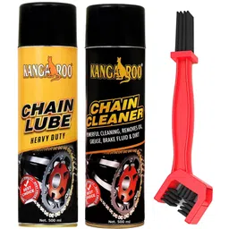 kangaroo CL Chain Lube and Cleaner Spray 500 ML Each With Chain Cleaner Brush Bike Care Kit Chain Oil-picture-11