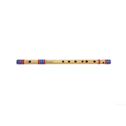 Kanha Bansuri Flute - D Scale Natural Medium Assam Bamboo - 17 Inch Right Handed Music Instrument With Cover image 4