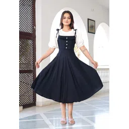 kanha Women Blue Dungaree-picture-20