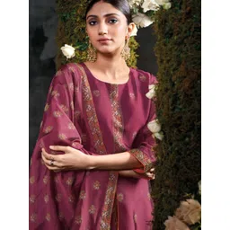 KANHA TEXTILES Woven Design Pure Silk Unstitched Dress Material-picture-38