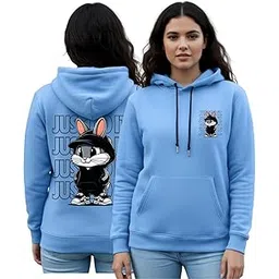 kanhuzzz Trendy Women Graphic Printed Full Sleeve Hooded Sweatshirt | Fleece Hoodie for Winter-picture-32