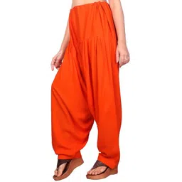 kanku kanya Viscose Rayon Solid Patiala image 1