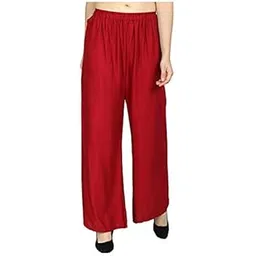 kanna fabric Rayon Solid Colour Casual Wear Women Palazzo Pants-picture-26