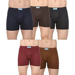 kansal Pure Cotton Trunks for Men/Inner Elastic Underwear (Pack of 5)-picture-13