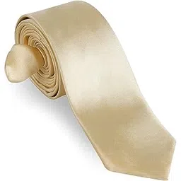 kanth langot Men's Self Design Microfibre Tie Slim 2 inch Solid Colour-picture-44