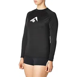 kanu surf Women's Keri Long Sleeve UPF 50+ Rash Guard, Black, Large-picture-14