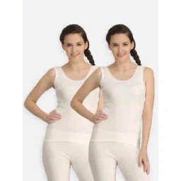 Kanvin Off White Thermal Camisole (Pack Of 2)-picture-11