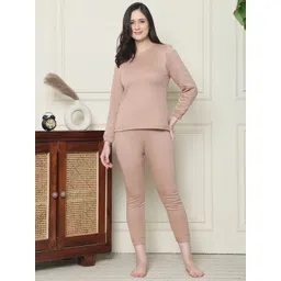 Kanvin Round Neck Long Sleeves Thermal Set-picture-32
